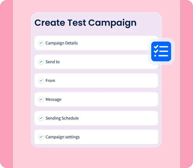 Campaign Test Mode