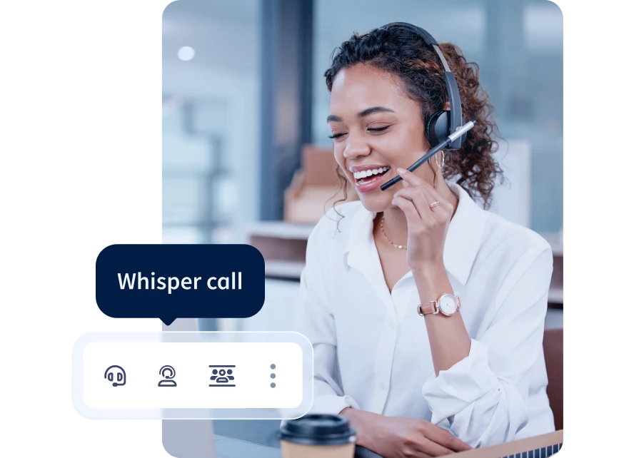 Live Call Coaching with Listen, Whisper & Barge