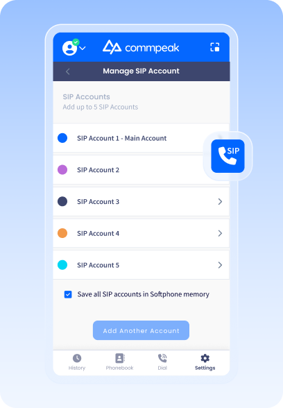 Multiple SIP Accounts